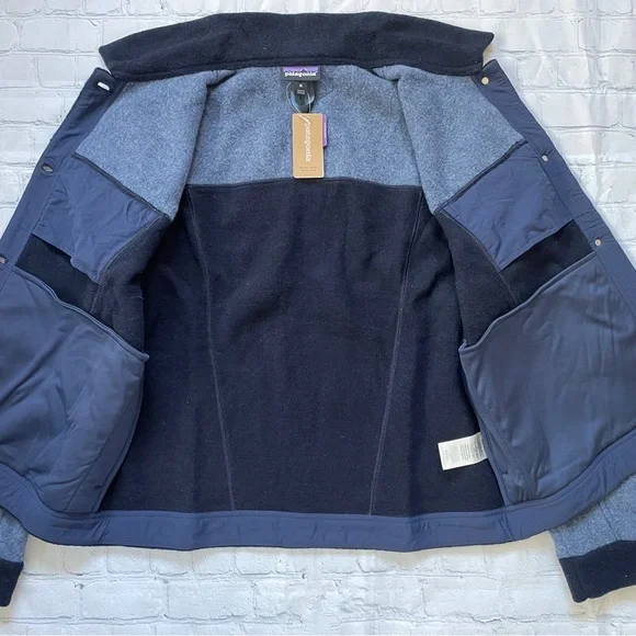 Patagonia Woolie Trucker Jacket Women Size XL NWT Wool Cropped